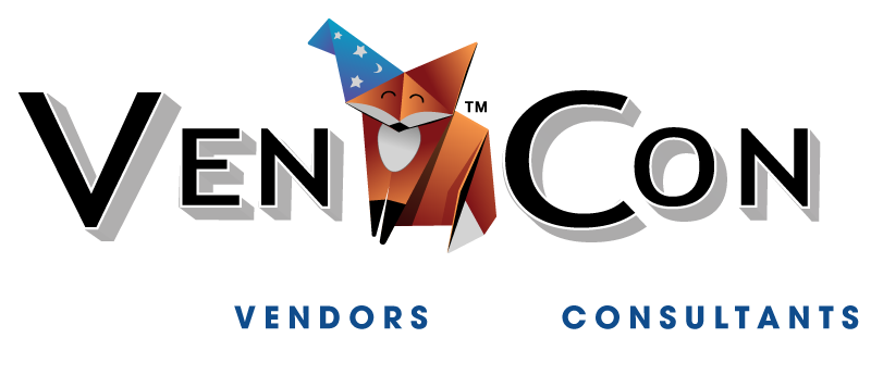 VenCon Logo Trans White Text 1